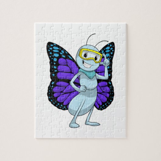 Puzzle Papillon aux lunettes (Vertical)