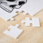 Puzzle Papillon avec crâne (Côté)