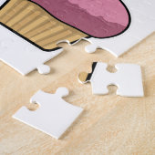 Puzzle Papillon avec muffin (Côté)