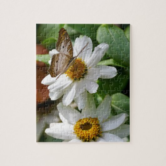 Puzzle Papillon blanc Peacock (Vertical)