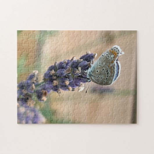 Puzzle papillon bleu (Horizontal)