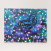 Puzzle Papillon bleu (Horizontal)