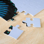 Puzzle papillon bleu (Côté)