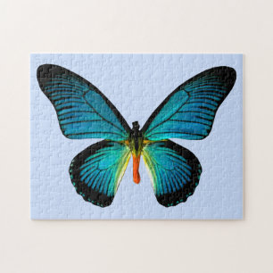 Puzzle papillon bleu