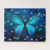 Puzzle Papillon bleu (Horizontal)