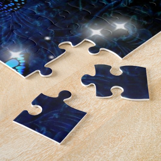 Puzzle Papillon bleu (Côté)