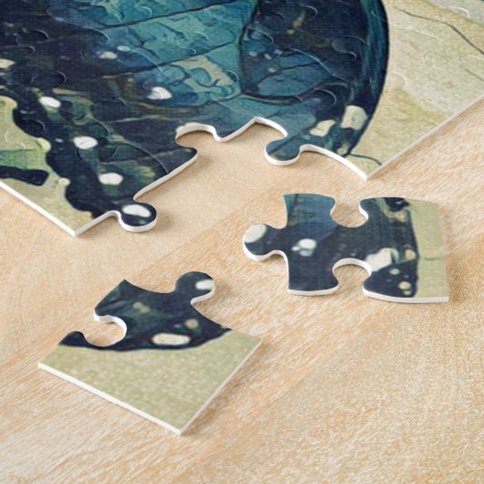 Puzzle Papillon bleu (Côté)