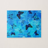 Puzzle Papillon bleu (Horizontal)