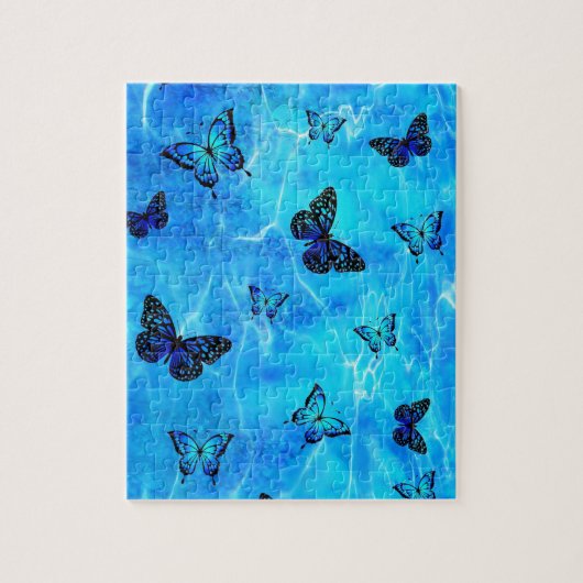 Puzzle Papillon bleu (Vertical)