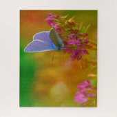 Puzzle Papillon bleu commun. (Vertical)