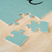 Puzzle Papillon bleu magenta rose | Ajouter du texte (Côté)