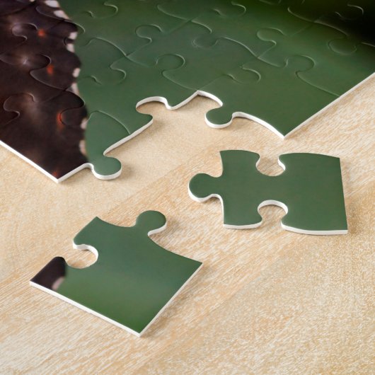 Puzzle Papillon bleu Morphofalter. (Côté)