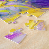 Puzzle Papillon Brimstone avec huile de fleur de filet mo (Côté)