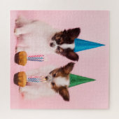 Puzzle Papillon Chien Chien Chien Anniversaire Fête Gâtea (Horizontal)