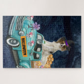 Puzzle Papillon Chien Halloween Camion Effrayant Nuit (Horizontal)