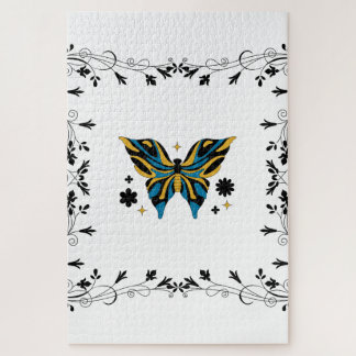 Puzzle Papillon Crépusculaire – Harmonie de Contraste Flo