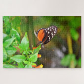 Puzzle Papillon Dame peinte. (Horizontal)