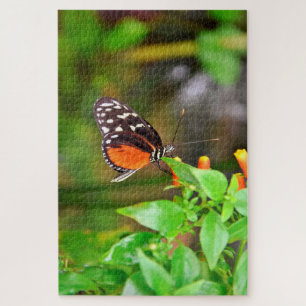 Puzzle Papillon Dame peinte.