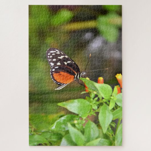 Puzzle Papillon Dame peinte. (Vertical)