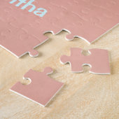 Puzzle Papillon d'aquarelle avec nom (Côté)