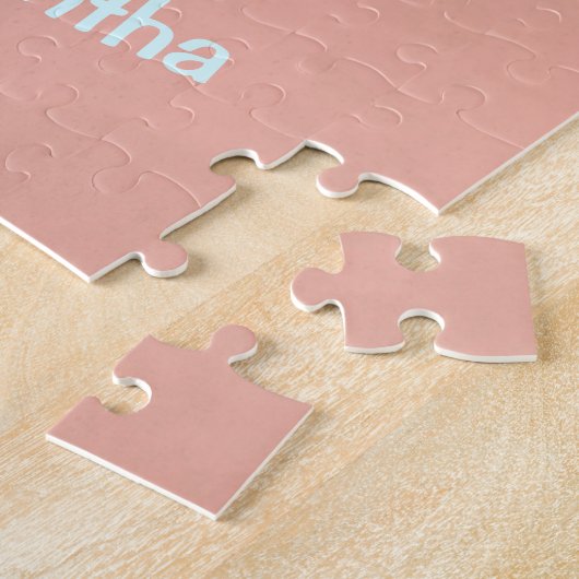 Puzzle Papillon d'aquarelle avec nom (Côté)