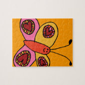 Puzzle Papillon de dessin animé coloré mignon (Horizontal)