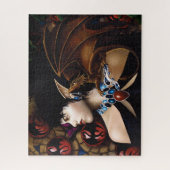 Puzzle Papillon de fantaisie compagnon dragon elfe mystiq (Vertical)