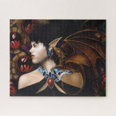 Puzzle Papillon de fantaisie compagnon dragon elfe mystiq (Horizontal)