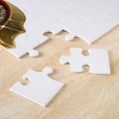 Puzzle Papillon de fleurs rouges aux roses rouges (Côté)