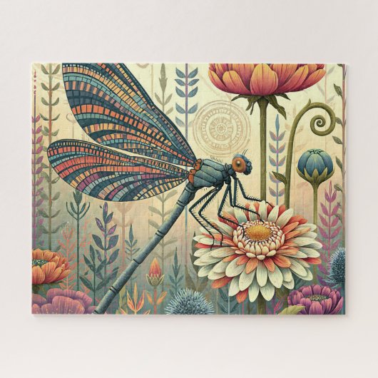Puzzle Papillon de jardin coloré (Horizontal)