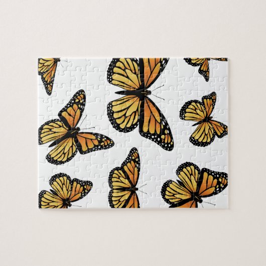 Puzzle Papillon de monarque orange (Horizontal)