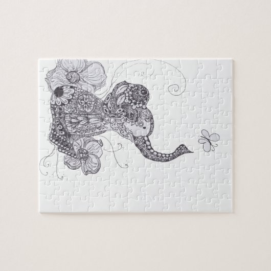 Puzzle Papillon d'éléphant (Horizontal)
