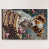 Puzzle Papillon Dog Valentine's Day Secret Diaries (Horizontal)