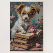 Puzzle Papillon Dog Valentine's Day Secret Diaries (Vertical)