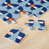Puzzle papillon du drapeau du Colorado (Côté)