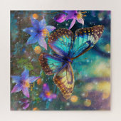 Puzzle Papillon et fleurs de la Forêt magique (Horizontal)