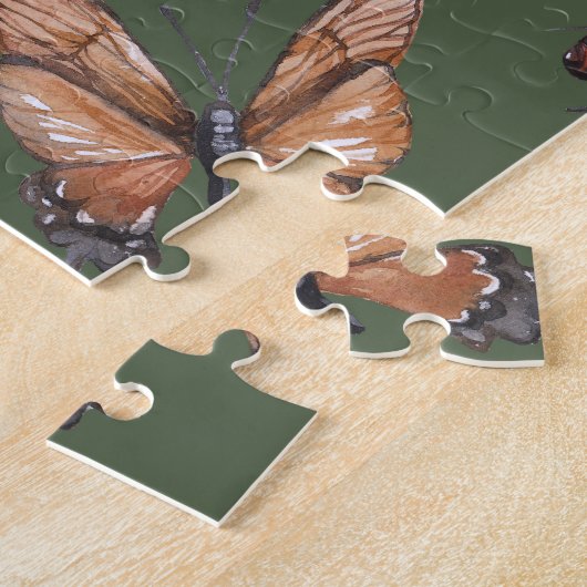 Puzzle Papillon et papillon en toute transparence (Côté)