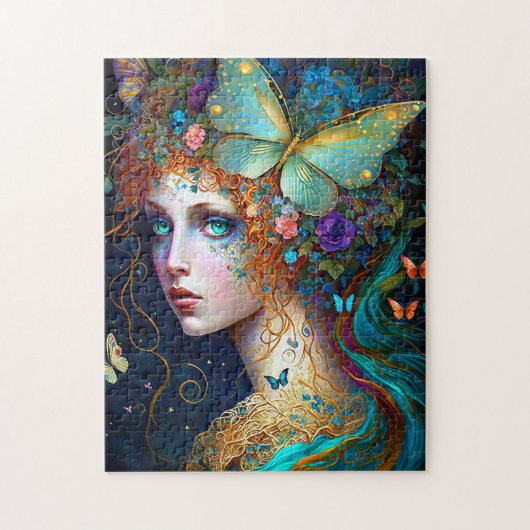 Puzzle Papillon Fairy Elf Lady Imaginaire Art (Vertical)