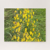 Puzzle Papillon floraison fleur sauvage jaune nature (Horizontal)