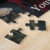 Puzzle papillon gothique rouge fille (Côté)