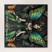 Puzzle Papillon gothique vert fille (Horizontal)