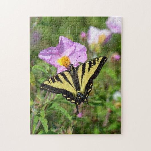 Puzzle Papillon jaune et noir (Vertical)