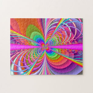 Puzzle Papillon lunatique - art de fractale