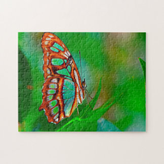 Puzzle Papillon Malachite.