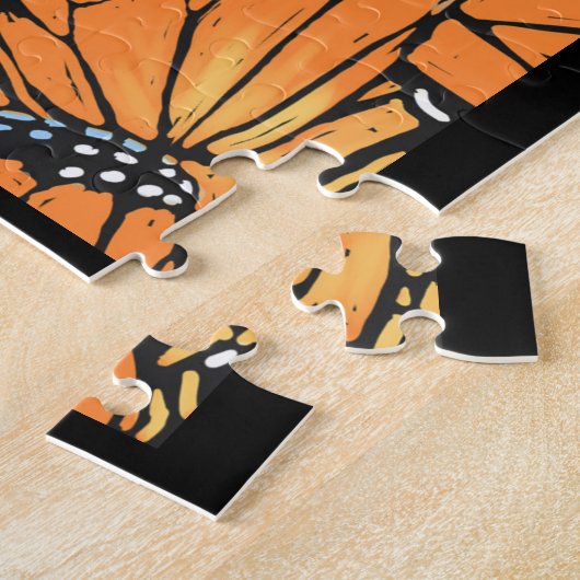 Puzzle papillon Monarque (Côté)