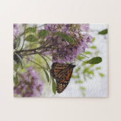 Puzzle Papillon monarque du Texas | Fleur de Laurel (Horizontal)