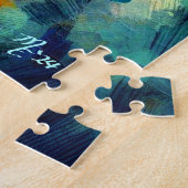 Puzzle Papillon monarque sur Rose violet au soleil coucha (Côté)