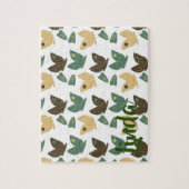 Puzzle Papillon naturel et verdure fleurie (Vertical)