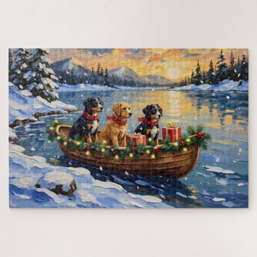 Puzzle Papillon Noël Bateau Fêtes (Horizontal)