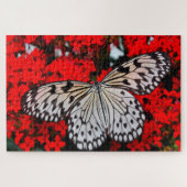 Puzzle Papillon nymphe noir. (Horizontal)
